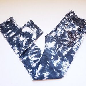 Miss Me Navy Tie Dye Skinny Jean's Size 27